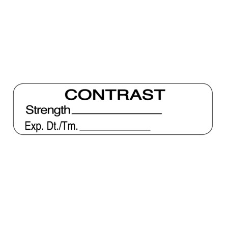 Nevs Label, Contrast Strength/Exp. Date/Time 1/2" x 1-1/2" White w/Black SANTW-0031